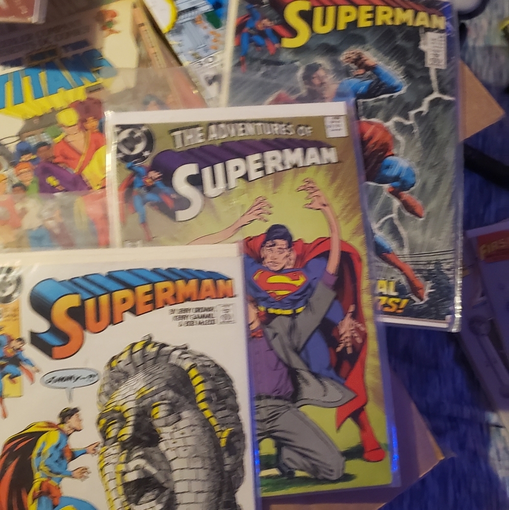 Box full of assorted comic books